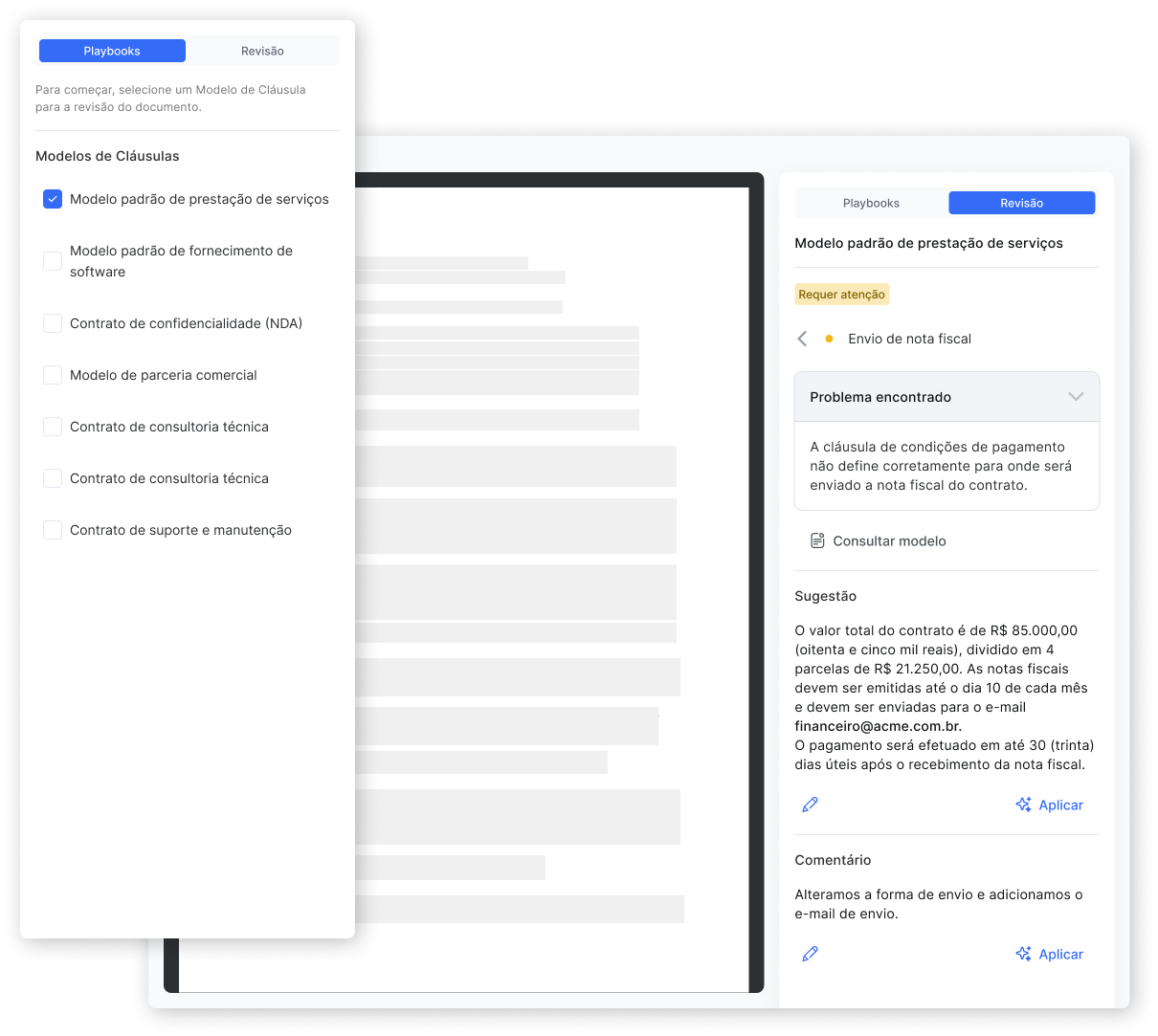 Redline - Revisões automáticas